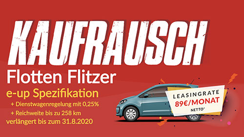 Flotten-Flitzer: VW e-up! für Gewerbe